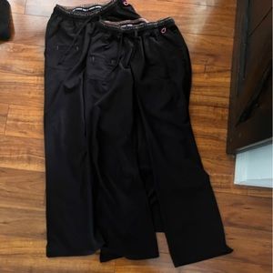 Heart soul black S scrubs stretch